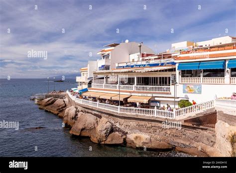 Restaurant at La Caleta, Tenerife, Canary Islands Stock Photo - Alamy