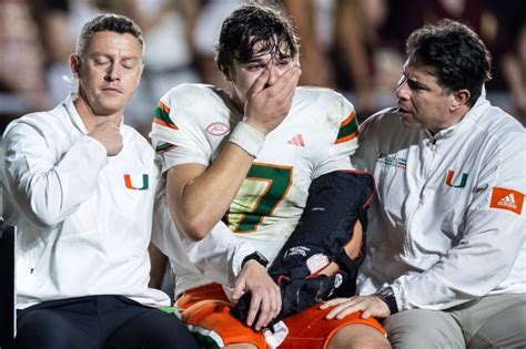 Emory Williams injury updates — Miami Hurricanes quarterback suffers ...