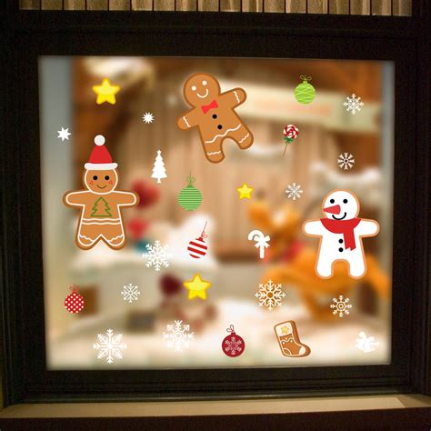 Christmas Static Cling Window Stickerxmas Decorstatic Cling - Etsy