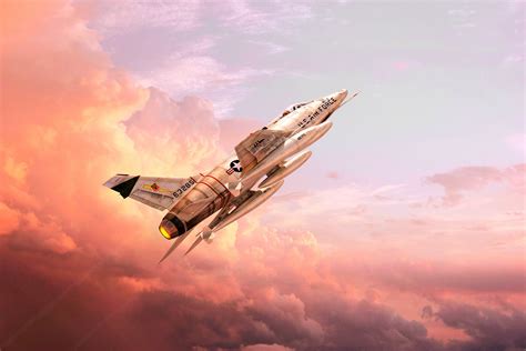 Download Jet Fighter Sky Military North American F-100 Super Sabre HD Wallpaper by Graham Gazzard