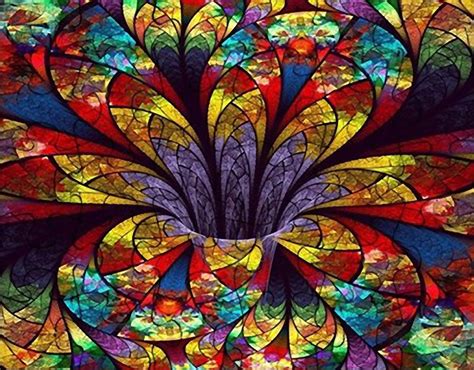 STAINED GLASS BLOOM Diamond Painting Kit Paint with Diamonds Kit | Painting, Diamond painting ...