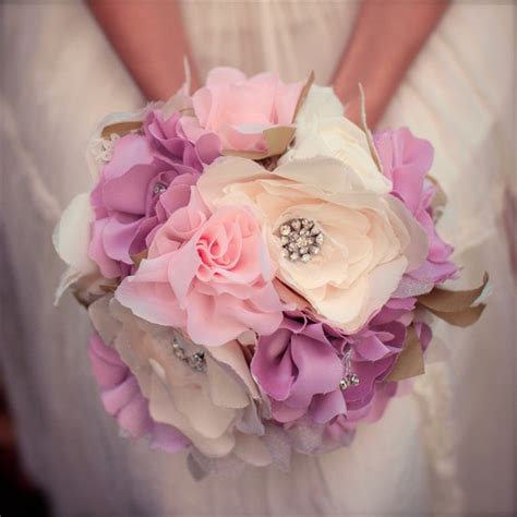 Fabric Flower Bouquet | Emmaline Bride®