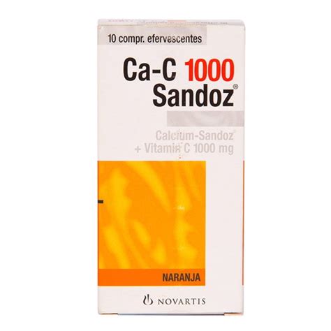 Calcium Sandoz 1000mg Effervescent Tabs 10's