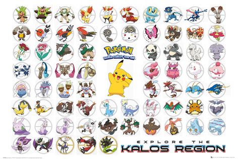 Buy Pokemon Kalos Region Maxi Poster