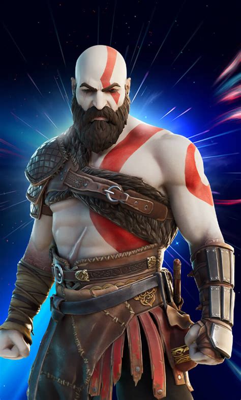 1280x2120 Resolution Kratos Fortnite x God of War PS5 iPhone 6 plus ...