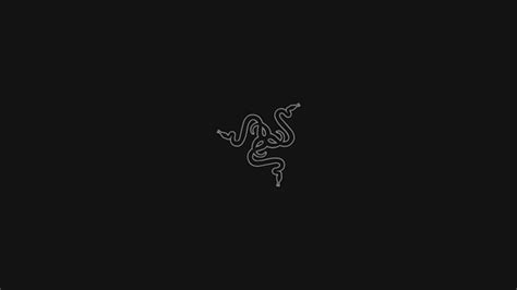 3840x2160px | free download | HD wallpaper: black Razer logo, dark, minimalism, copy space ...