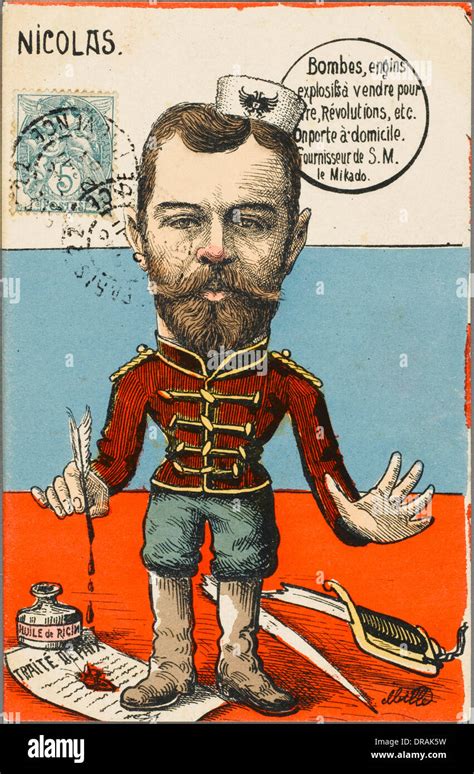 Satire on Tsar Nicholas II of Russia Stock Photo: 66002773 - Alamy