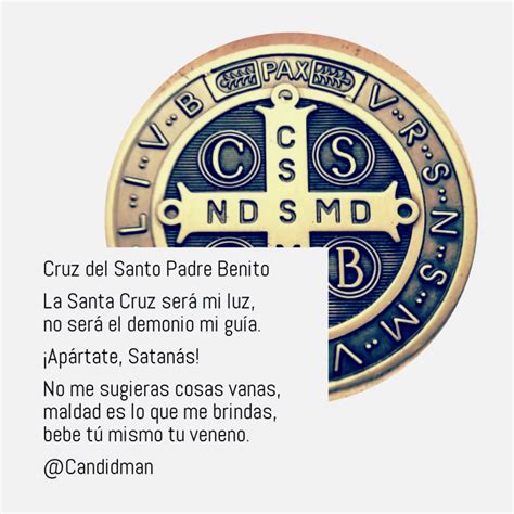 Oración Santa Cruz de San Benito | Oracion santa cruz, Oración a san benito, Oraciones