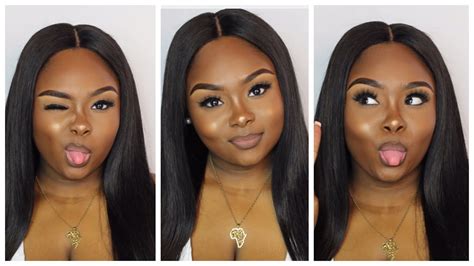 Natural Makeup Tutorial for black women | beginner friendly - YouTube