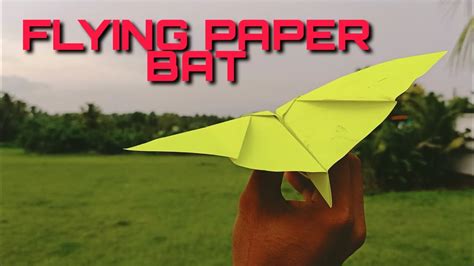 DIY BAT PLANE | How to make DIY flying paper bat - BAT PLANE - YouTube