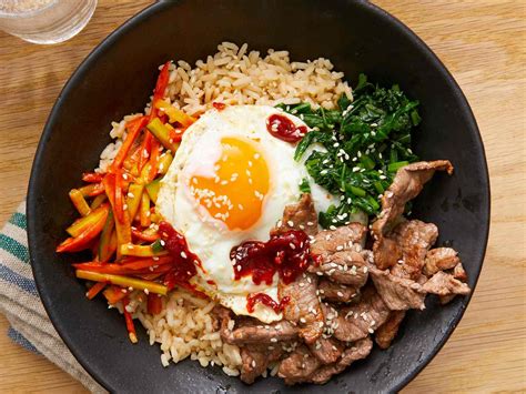 Bibimbap (Korean Rice With Mixed Vegetables) Recipe