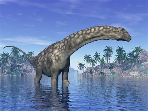 Argentinosaurus dinosaur - 3D render Digital Art by Elenarts - Elena Duvernay Digital Art - Fine ...