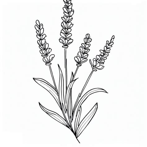 Printable Lavender coloring page - Download, Print or Color Online for Free