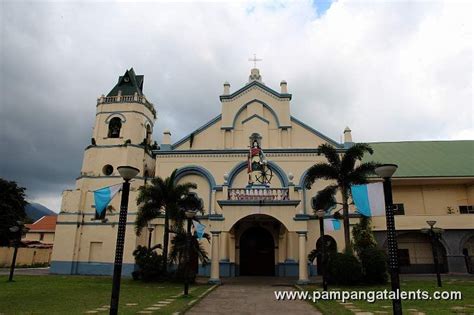 Facade of the Sta. Catalina Parish Church in Poblacion, Arayat Pampanga ...