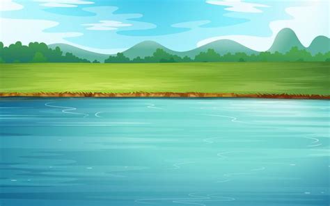 River Cartoon Background Vector Art, Icons, and Graphics for Free Download