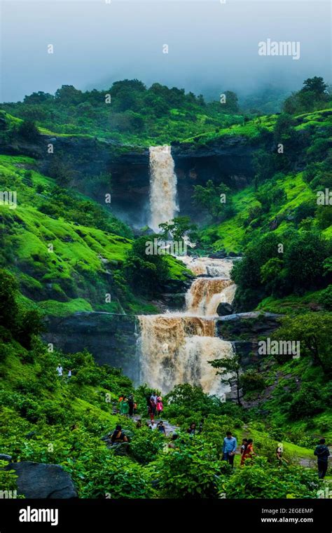 Bhavli Waterfall in Igatpuri Maharashtra Stock Photo - Alamy