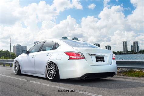 Jaw-Dropping White Pearl Debadged Nissan Altima Customized to Amaze ...