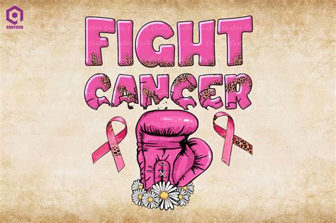 Fight Cancer Pink Ribbon Graphic by Quoteer · Creative Fabrica