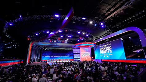 Democratic debate stage features front-runners for first time