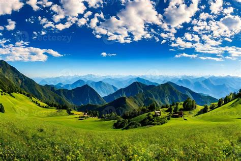 Landscape natural beautiful mountains and blue sky panorama 26542204 Stock Photo at Vecteezy