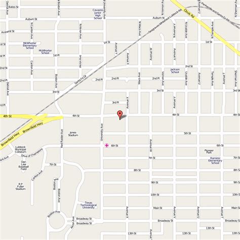 Lubbock Map - ToursMaps.com