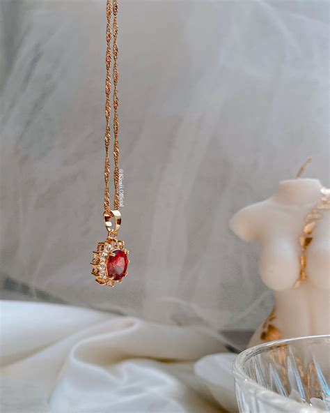 Ruby Birthstone Pendant | KIONII