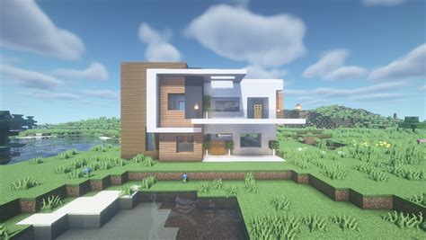 Modern House #4. (For Java & Bedrock) Minecraft Map