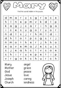 Mary, Mother of Jesus ~ Bible Activities, Posters, Art and more | TpT