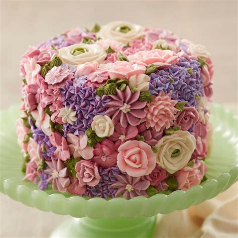 Blossoming Spring Flowers Cake - Wilton