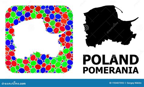 Mosaic Hole and Solid Map of Pomerania Province Stock Vector - Illustration of polish, politics ...