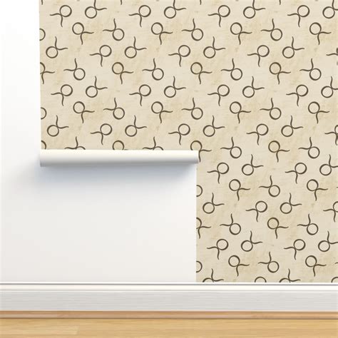 Taurus Symbol Wallpaper | Spoonflower