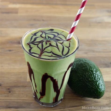 Indonesian Coffee Avocado Smoothie / Milkshake (es Alpukat) With Avocado, Brewed Coffee ...