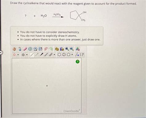 Solved Draw the cycloalkene that would react with the | Chegg.com