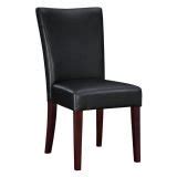Black Leather Parsons Dining Chairs - Home Furniture Design