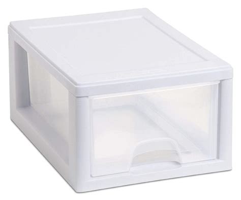 Buy Sterilite 16 Quart Clear Plastic Stacking Storage Drawer Container ...