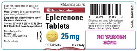 Eplerenone - FDA prescribing information, side effects and uses