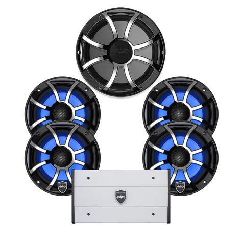 Wet Sounds REVO 6 4 Speakers + 1 Subwoofer Stereo Package - Marine Stereo