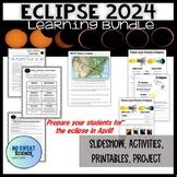 2024 Solar Eclipse in the USA Astronomy Learning Science Worksheets