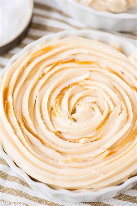 Salted Caramel Frosting - easy to make with 4 ingredients!