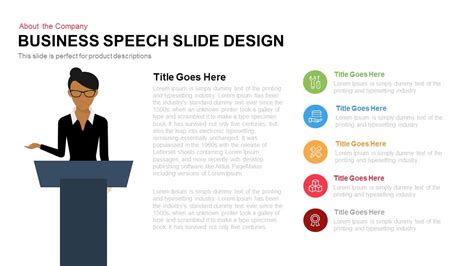 Business Speech Slide Design in PowerPoint and Keynote - Slidebazaar