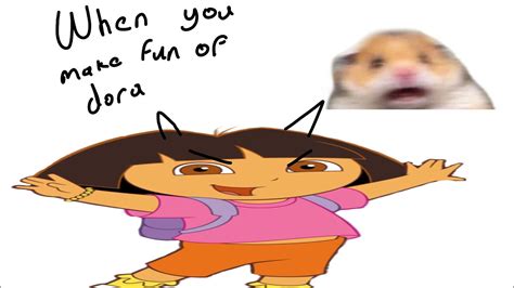 When you make fun of dora (hola soy dora meme) - YouTube