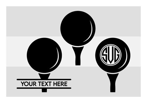 Golf ball silhouette Royalty Free Vector Image