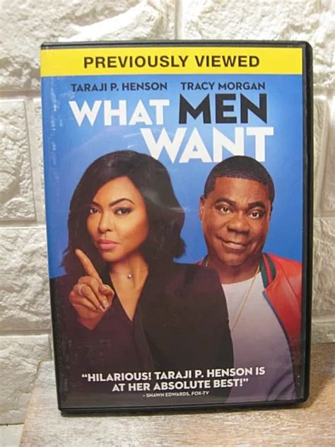 WHAT MEN WANT (DVD), Taraji P Henson, Tracy Morgan VGC Free Shipping $3.53 - PicClick