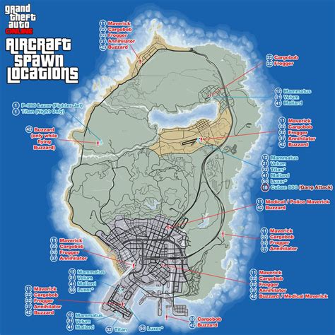 GTA Online Aircraft Spawn Locations - GosuNoob.com Video Game News & Guides