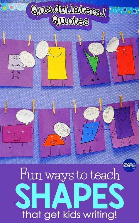 Fun Ways to Teach Shapes That Get Kids Writing! in 2024 | Teaching shapes, 2nd grade math, Math ...