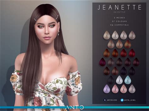 The Sims Resource - Anto - Jeanette (Patreon)