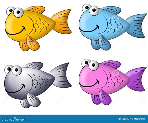 Colourful Cartoon Fish Clip Art Royalty Free Stock Photography - Image ...