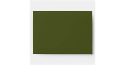 Army green (solid color) envelope | Zazzle