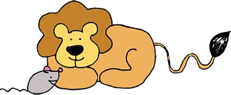 Lion And The Mouse Clipart