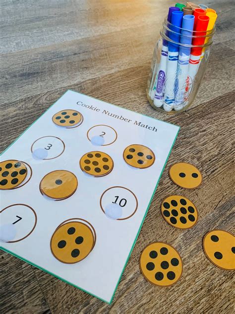 Cookie Counting Game, Number Recognition, Counting and Matching Game - Etsy | Kindergarten ...